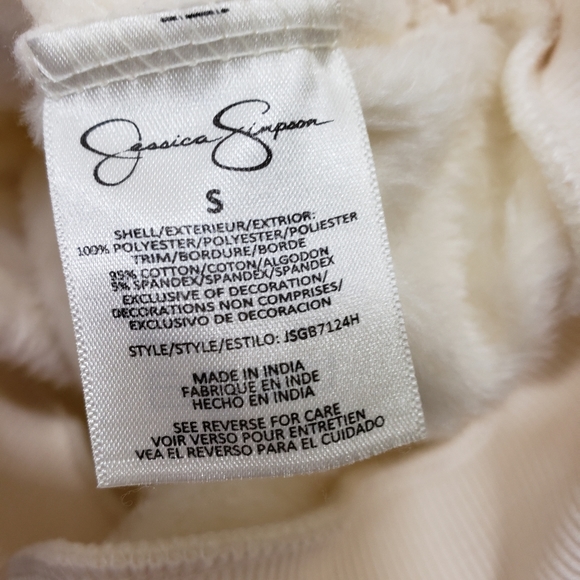 Jessica Simpson NEW soft cat glitter all day fleece girls size small - Picture 8 of 8